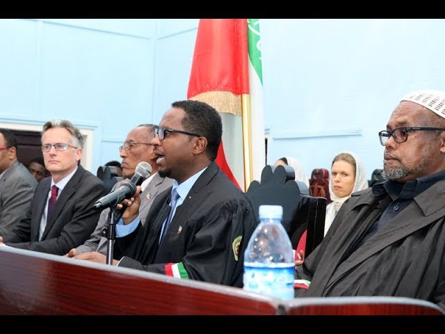 Daawo Gudoomiyaha maxkamada sare mudane aadan xaaji cali axmed oo ka hadlay mashaariic madaxweynuhu xadhiga uga jarayn maanta
