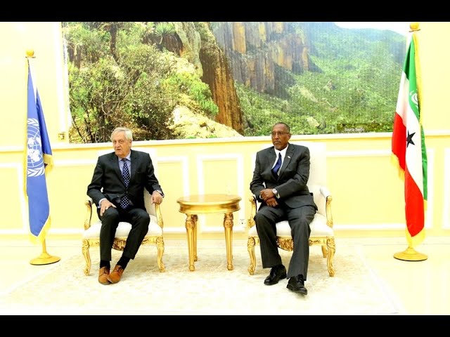 Daawo Madaxweynaha Somaliland oo qaabiley wefti ka socda qaramada midoobay oo uu hoggaaminayo ergayga gaarka ah ee xog-hayaha qaramada midoobay u qaabilsan dalalka Soomaaliya iyo Somaliland, Mr. Nicholas Haysom