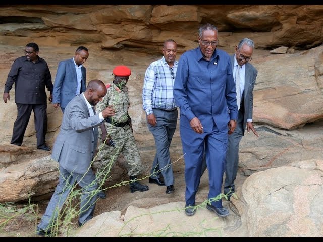 Daawo Sharaxaadii Buurta Laas-geel laga siiyey Madaxweynaha Jamhuuriyadda Somaliland oo Booqasho ku tegay Shalay