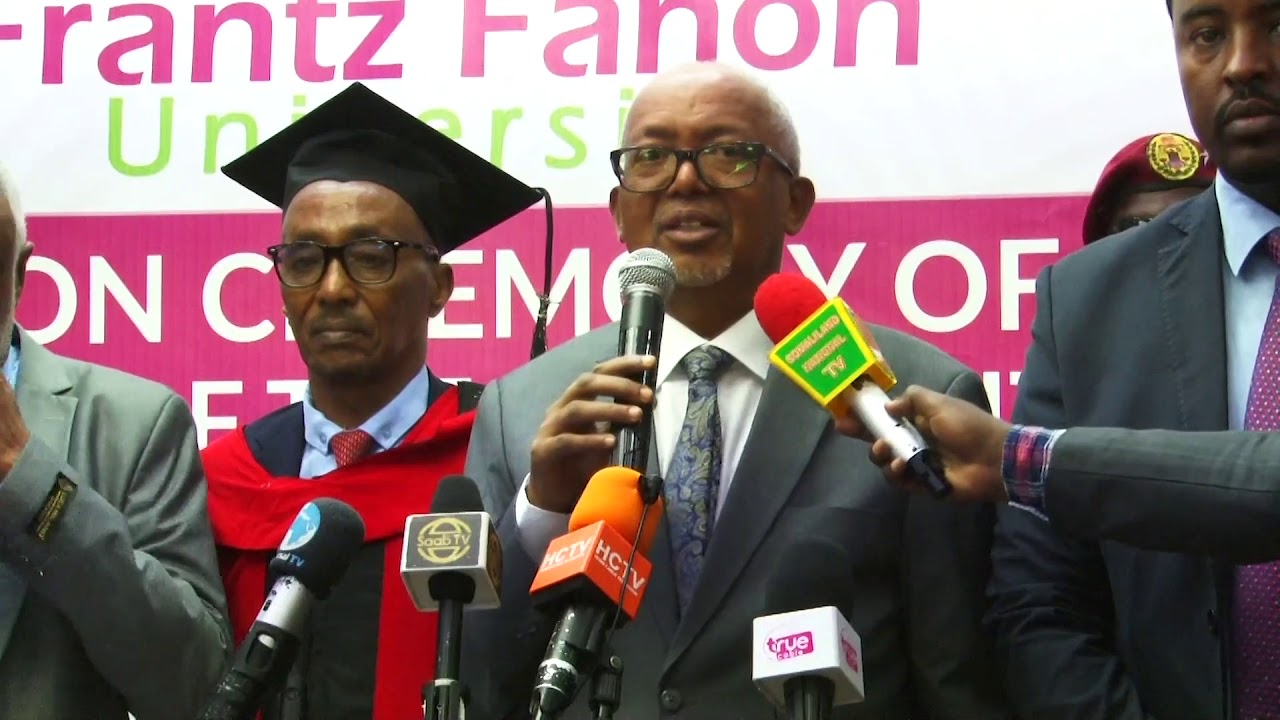 Daawo Madaxweyne ku xigeenka Somaliland oo ka Qayb-galay Qalinjebinta Jaamacadda Frantz Fanon
