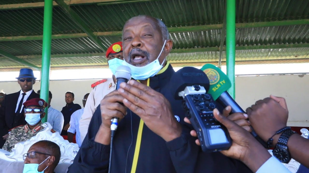 Wasiir Maxamed Kaahin oo khudbad ka jeediyey Finelka Koobka Gobolada Somaliland