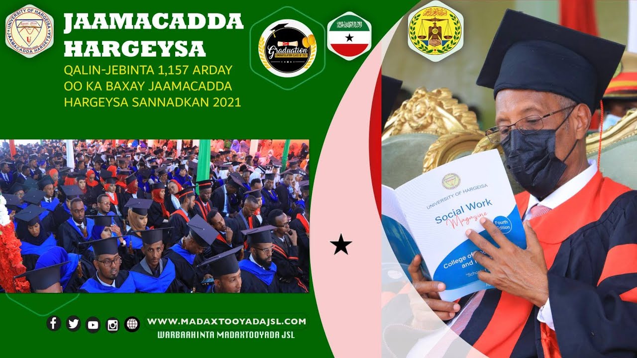 Khudbadda Madaxweynaha Jamhuuriyadda Somaliland ee Jaamacadda Hargeysa oo ay ka baxeen 1157 Arday