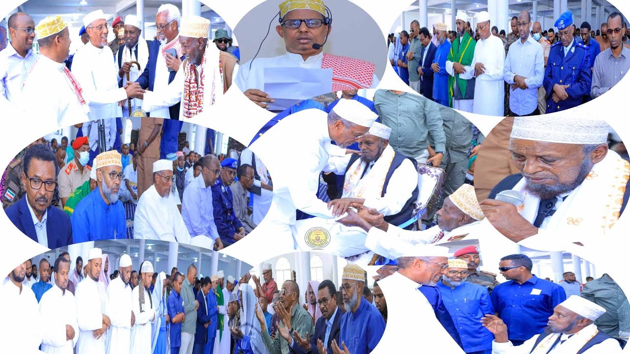 Madaxweynaha Jamhuuriyadda Somaliland Oo Shacabka Caasimadda Hargeysa Kala Qaybgalay Tukashada Salaad Roob-Doon Ah