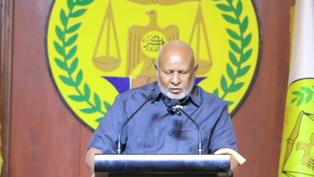 Khudbadda gudoomiyaha Golaha Guurtida Saleebaan Maxamuud Aadan ee Xuska Sannad Guurada 62aad ee 26 June