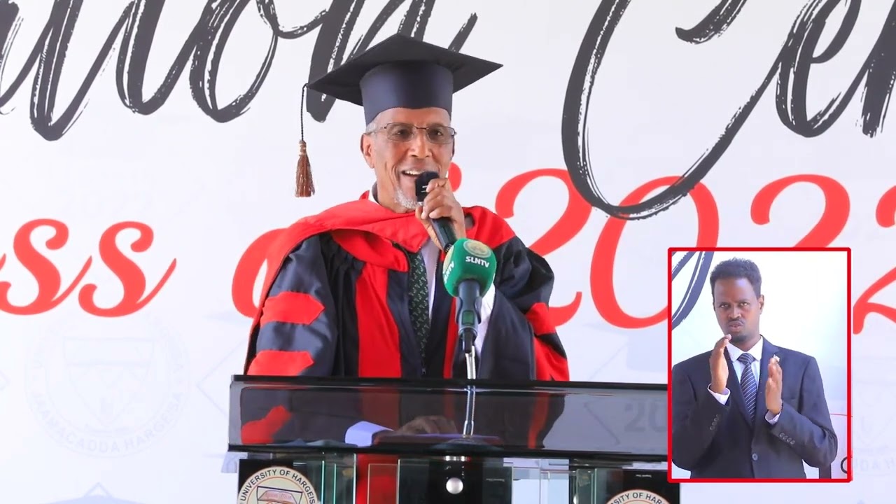 Khudbadda Madaxweynaha Jamhuuriyadda Somaliland uu ka jeediyey Qalin-jebinta Jaamacadda Hargeysa