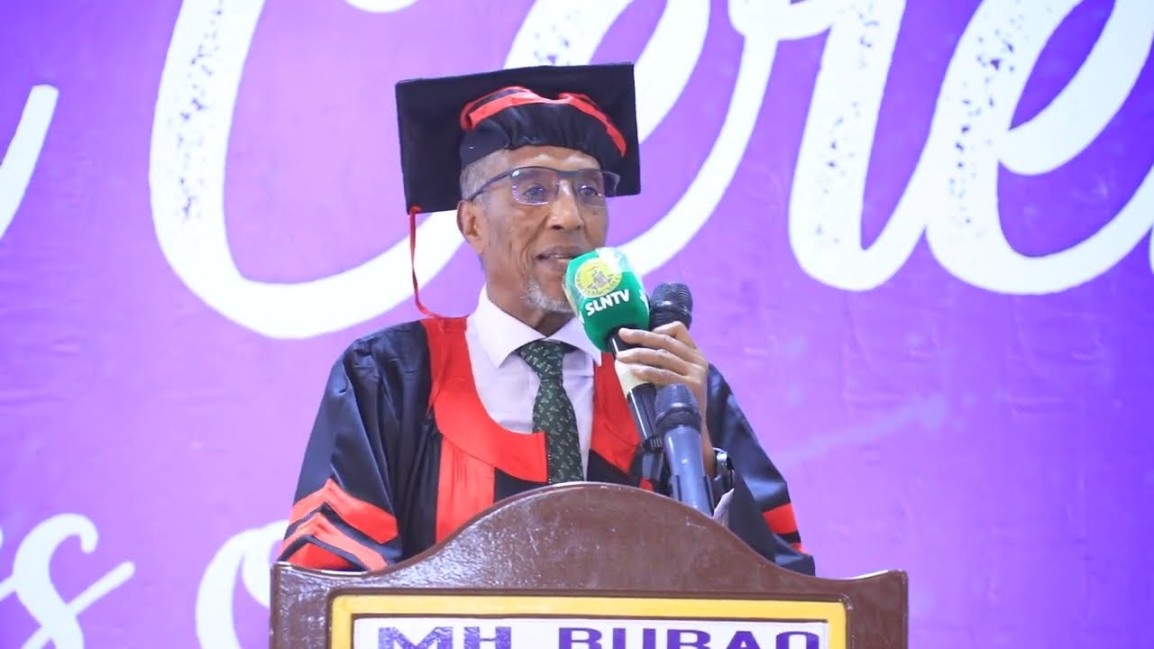 Khudbadda Madaxweynaha Jamhuuriyadda Somaliland ee Qalinjebinta Jaamacadda Burco
