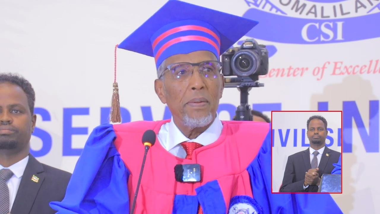 Madaxweynaha Jamhuuriyadda Somaliland oo ka qaybgalay Qalinjebinta ducaddii 13-aad ee ka Aflaxda Machadka Shaqaalaha Dawladda