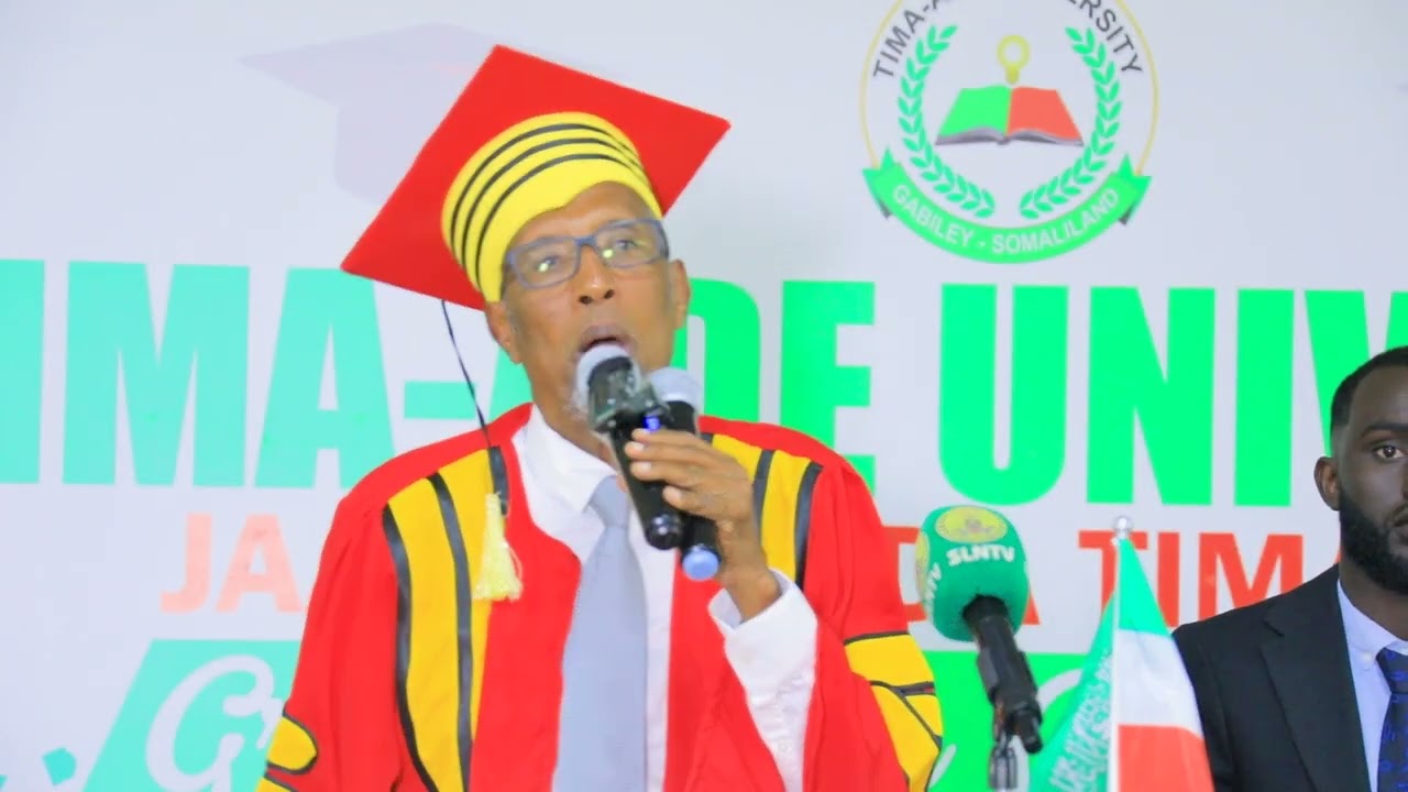 khudbadda Madaxweynaha Qaranka ee Jaamacada Timcade ee Gabiley