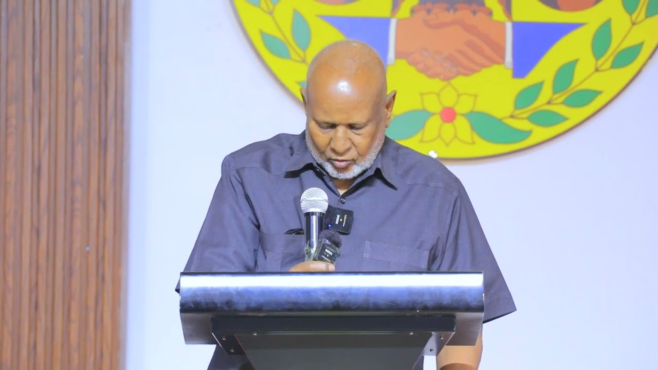 Gudoomiyaha Guurtida Mudane Saleebaan M Aadan oo ka hadlay Xilwareejinta Labada Madaxweyne