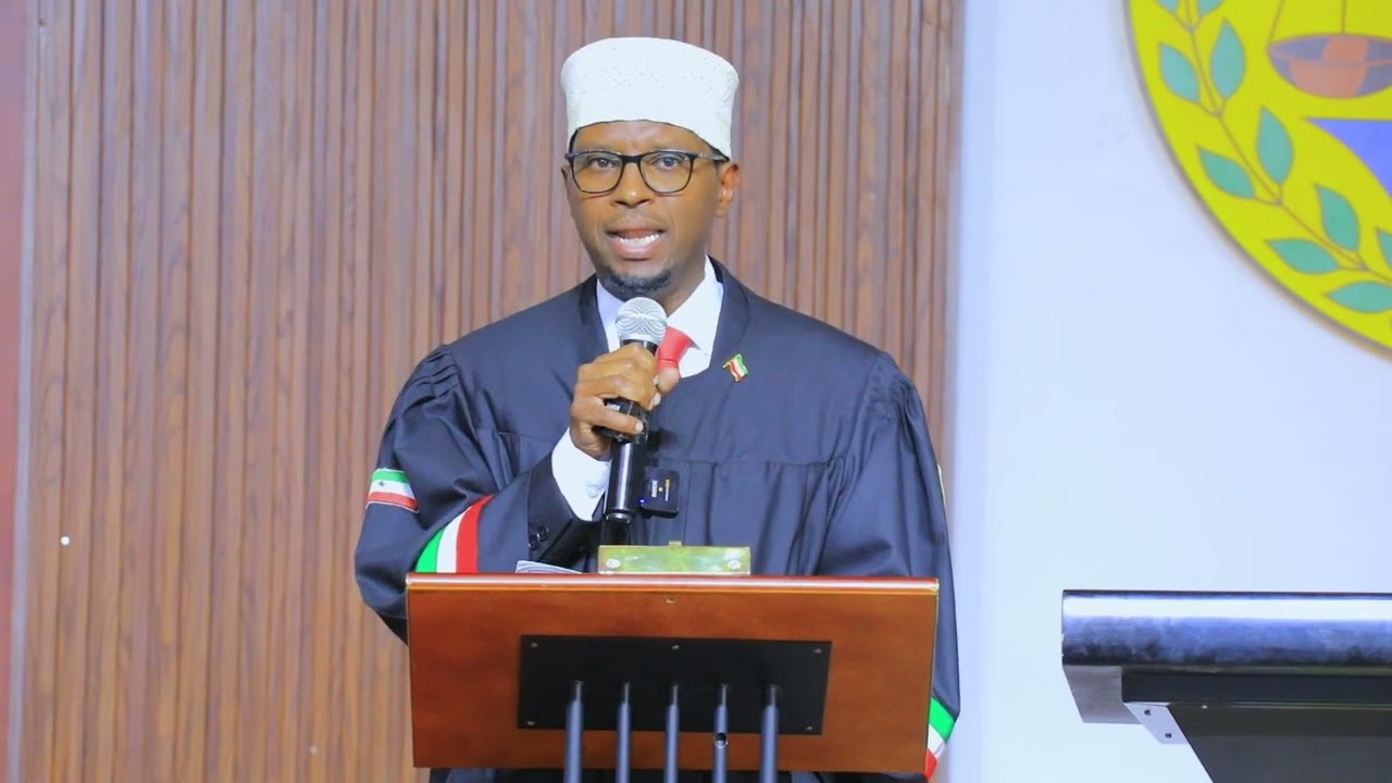 Khudbadda Gudoomiyaha Maxkamada Sare ee Dhaarinta Madaxweynaha iyo Madaxweyne ku xigeenka JSL
