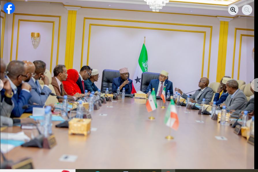 Fadhigii 29-aad ee Shirka Golaha Wasiirrada Jammhuuriyadda Somaliland oo uu Shir-gudoominayey Madaxweynaha Jamhuuriyadda Somaliland Mudane Cabdiraxmaan Maxamed Cabdilaahi (Cirro) oo Ka Qabsomay Qasriga Madaxtoyada